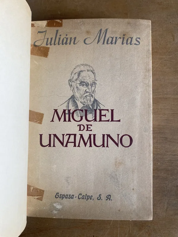 Miguel de unamuno - Marias, Julian (3k7)