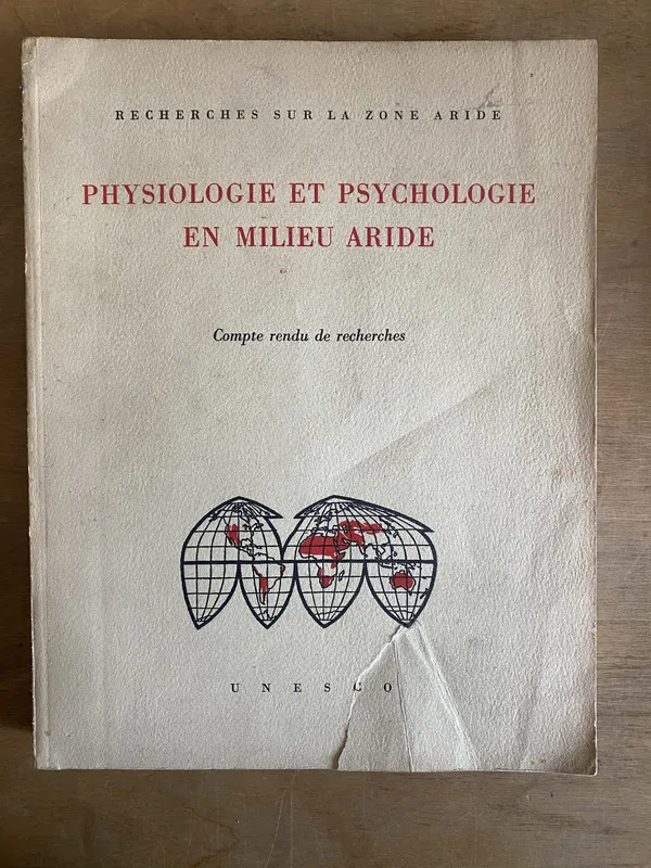 Physiologie et psychologie en milieu aride - (2n0)