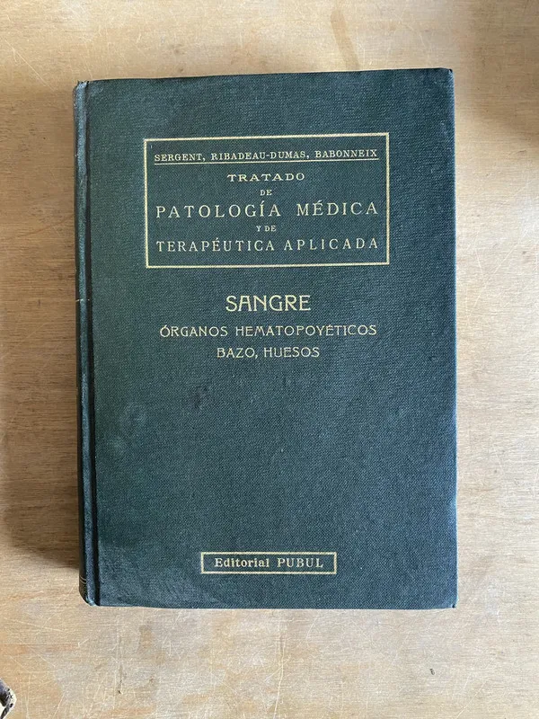 Tapa de Tratado de patologia medica y de terapeutica - Sergent (2p8