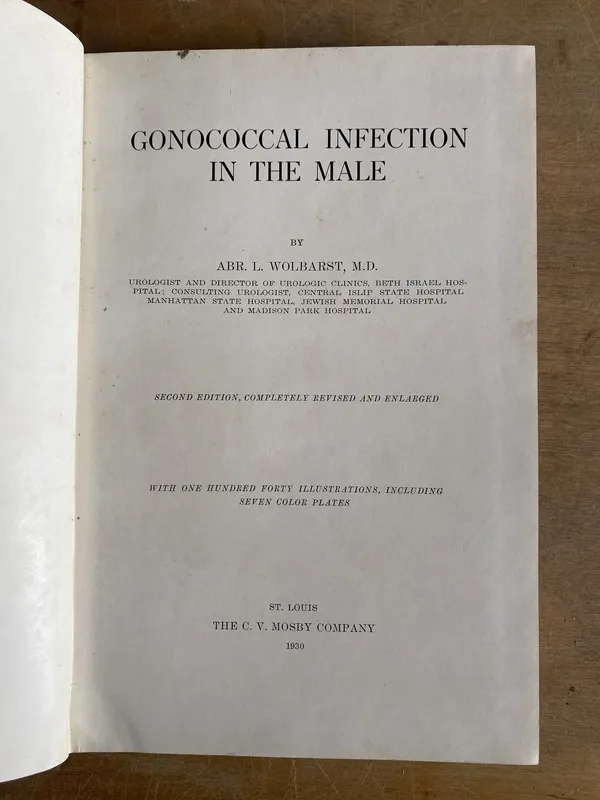 Tapa de Gonococcal infection in the male - Wolbarst, Abr. L. (2o8)