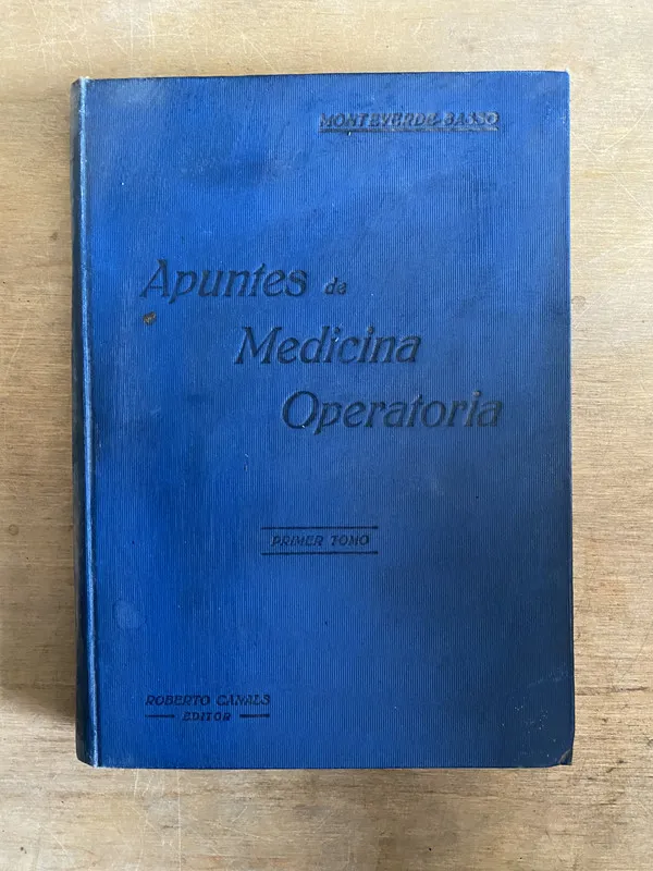 Tapa de Apuntes de Medicina Operatoria - Monteverde Basso (2n8)