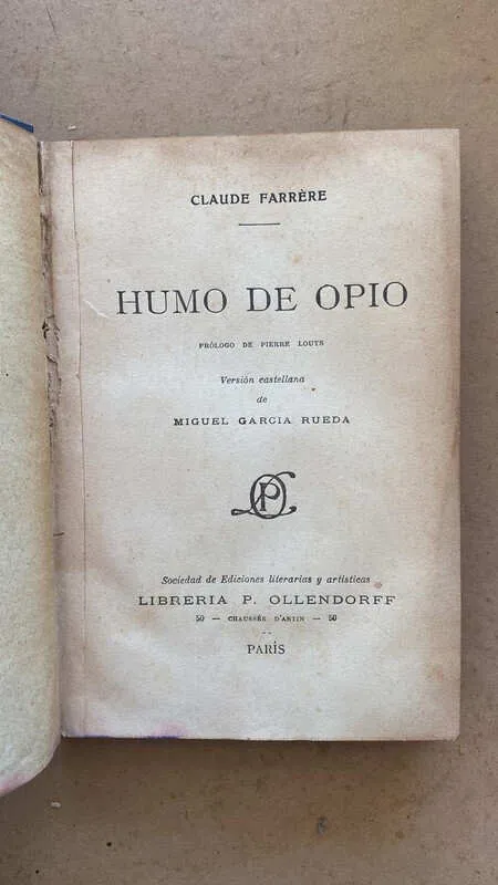 Humo De Opio - Farrere, Claude (i5)