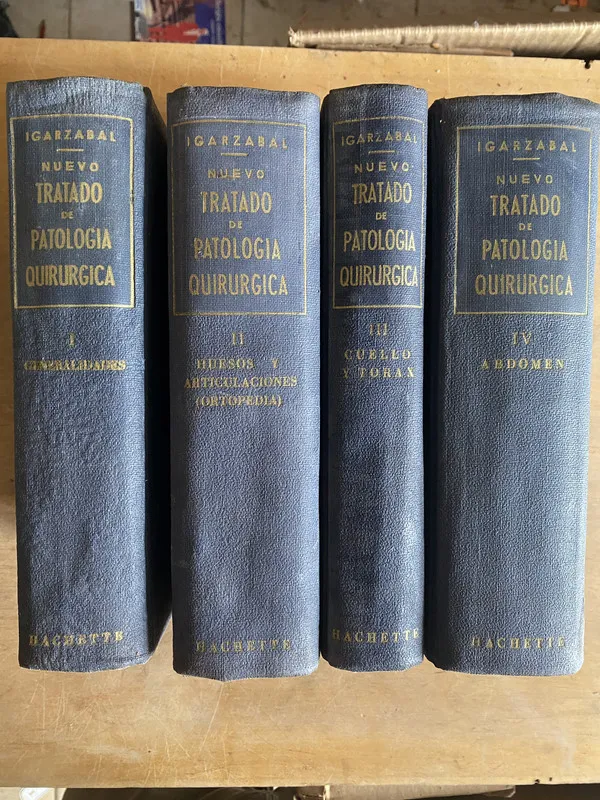 Tapa de Nuevo tratado de patologia quirurgica - Igarzabal (2n8)