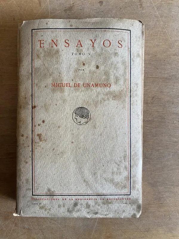 Tapa de Ensayos V - De Unamuno, Miguel (2c6)
