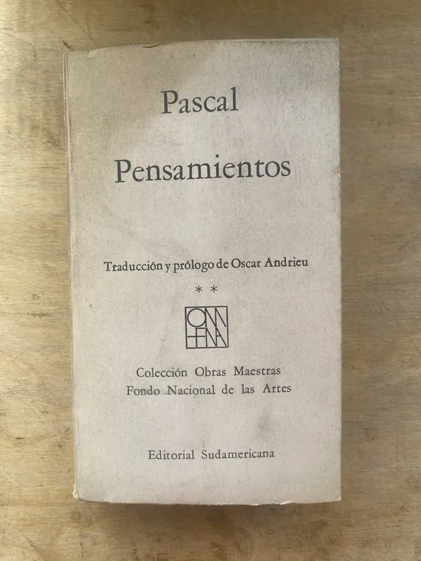 Pensamientos - Pascal (p1)