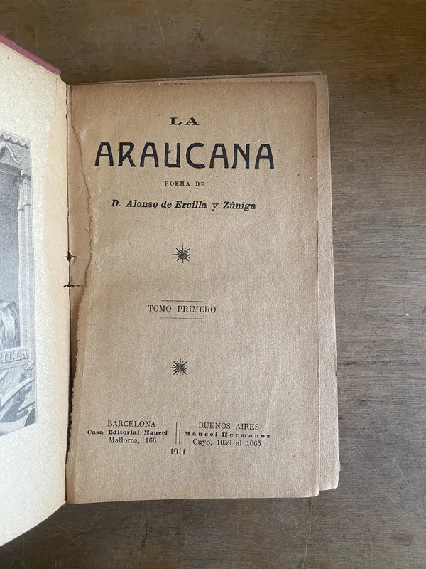 La araucana - De Ercilla y Zuñiga, D. Alonso (3j6)