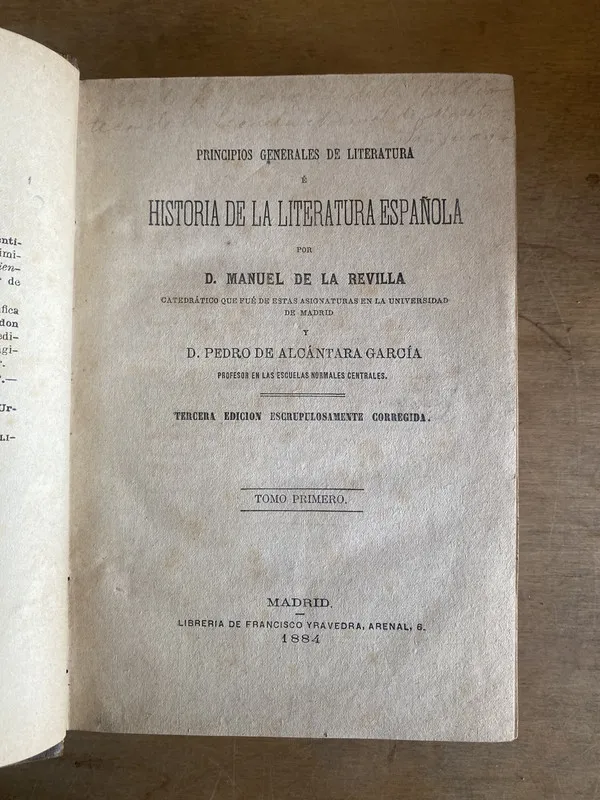 Historia de la literatura española - De la Revilla (3j6)