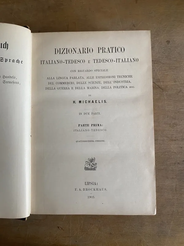 Dizionario practico italiano-tedesco - Michaelis (3h3)