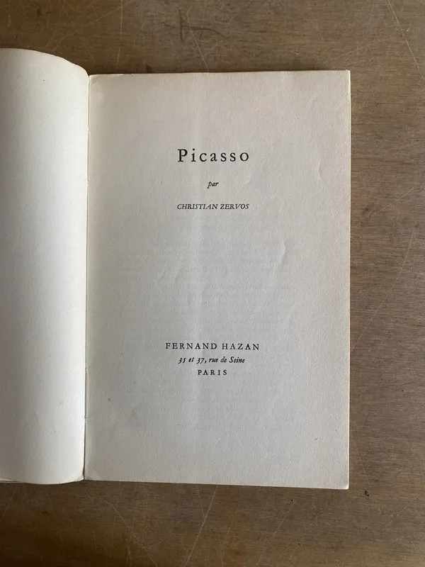 Picasso - Zervos, Christian (3h3)