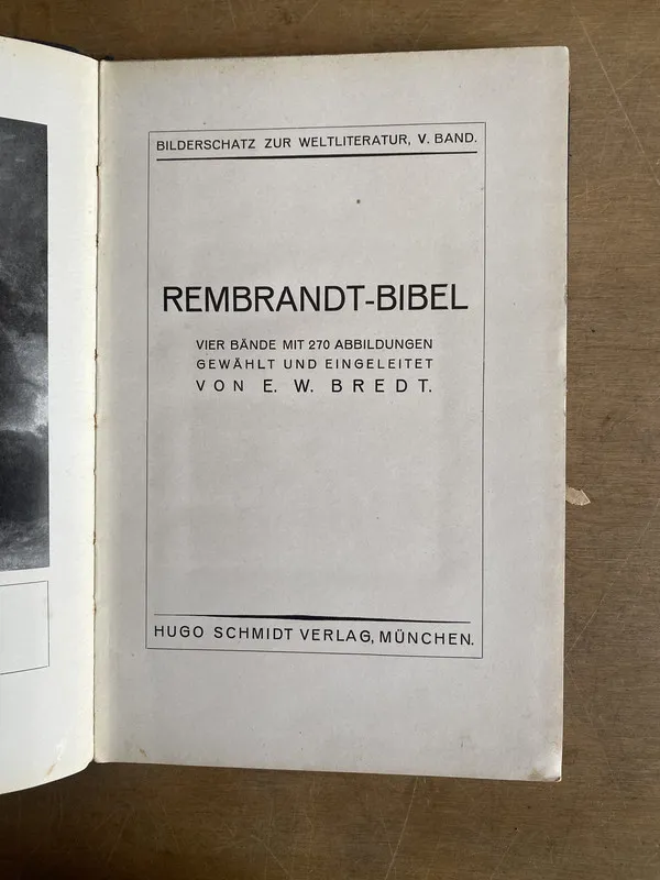 Rembrandt; Bibel - Bredt, Von E. W. (3h3)