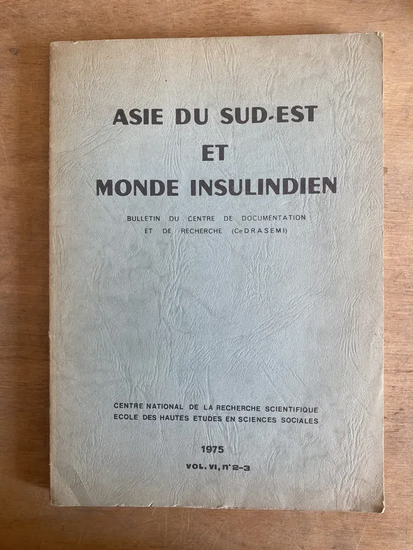 Asie du sud-est et monde insulindien - (2i0)