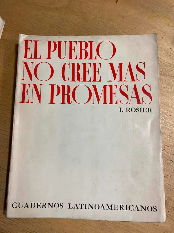 Tapa de El Pueblo No Cree En Promesas - Rosier, I. (S1)