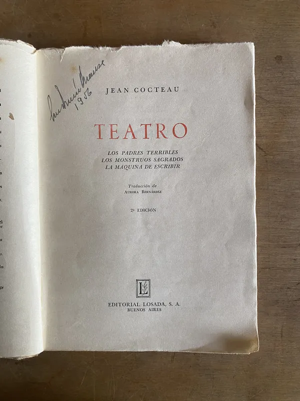 Teatro - Cocteau, Jean (3j5)