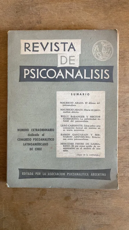 Revista de psicoanalisis - Abadi; Baranger; Garbarino (2to)