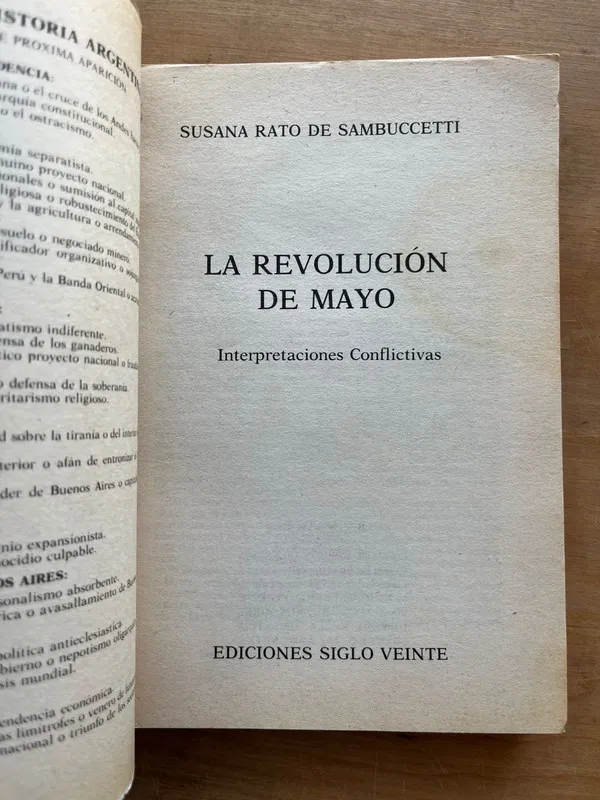 Tapa de La Revolucion de Mayo - Rato de Sambuccetti, Susana (j6)