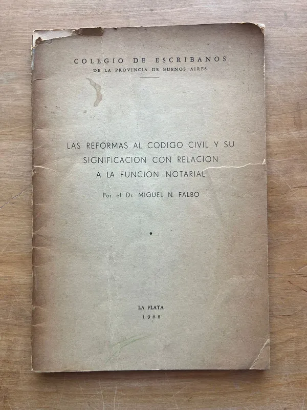 reformas al codigo civil y su significacion - Dr. Falbo (j6