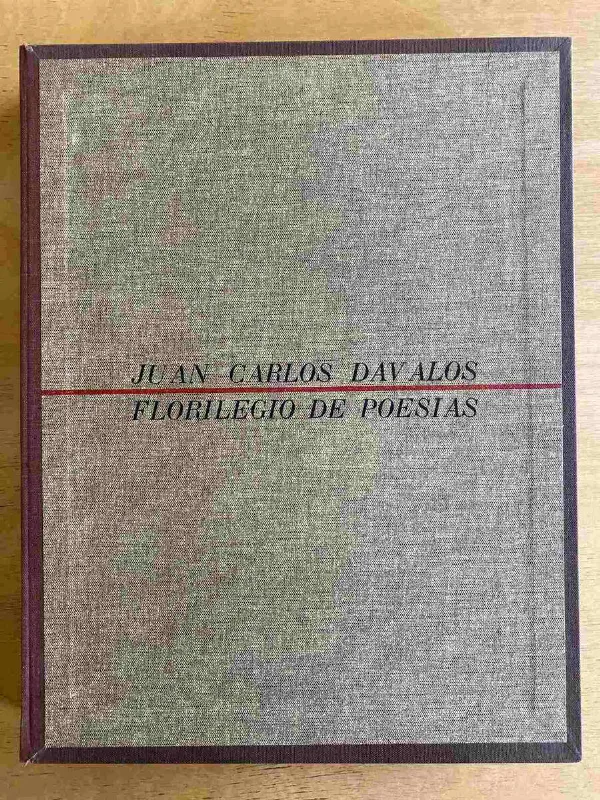 Tapa de Florilegio De Poesias - Davalos- Leer Descripcio (Ga)