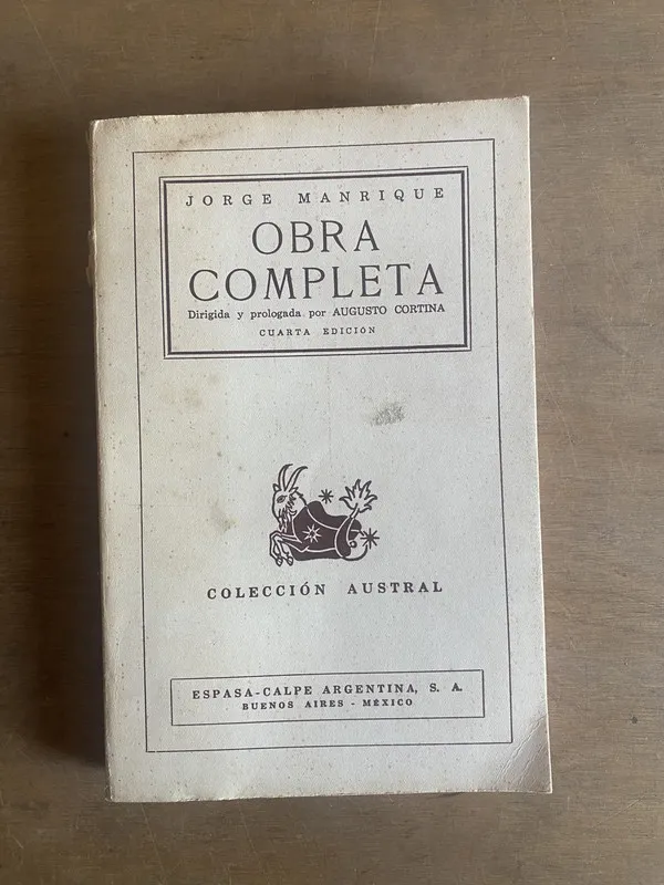 Obra completa - Manrique, Jorge (3k4)