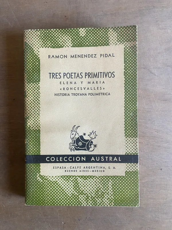 Tres poetas primitivos - Menendez Pidal, Ramon (3k4)