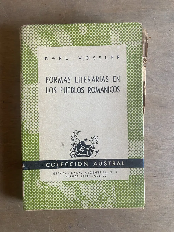 Formas literarias en los pueblos romanicos - Vossler (3k4)