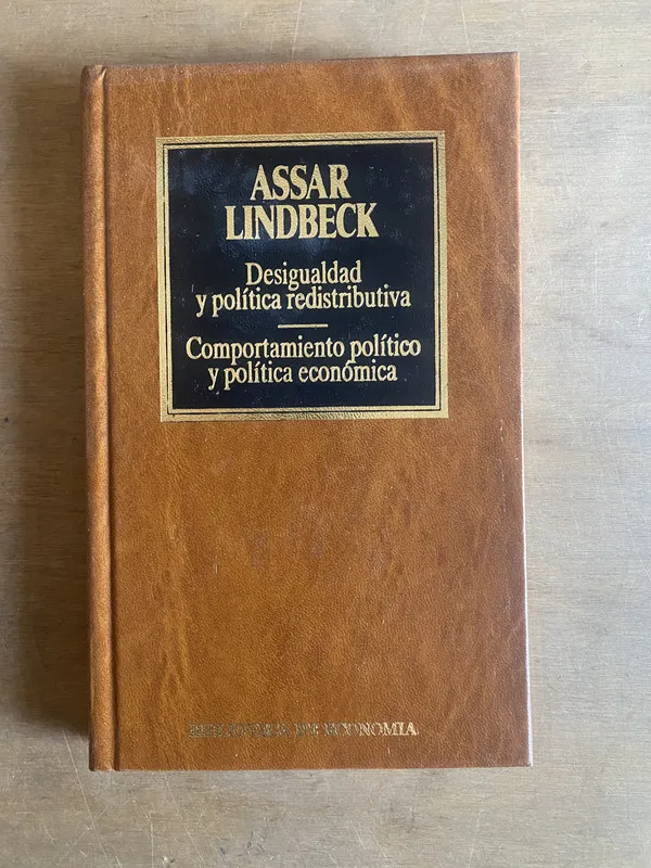 Tapa de Desigualdad y politica redistributiva; - Lindbeck (2cf)