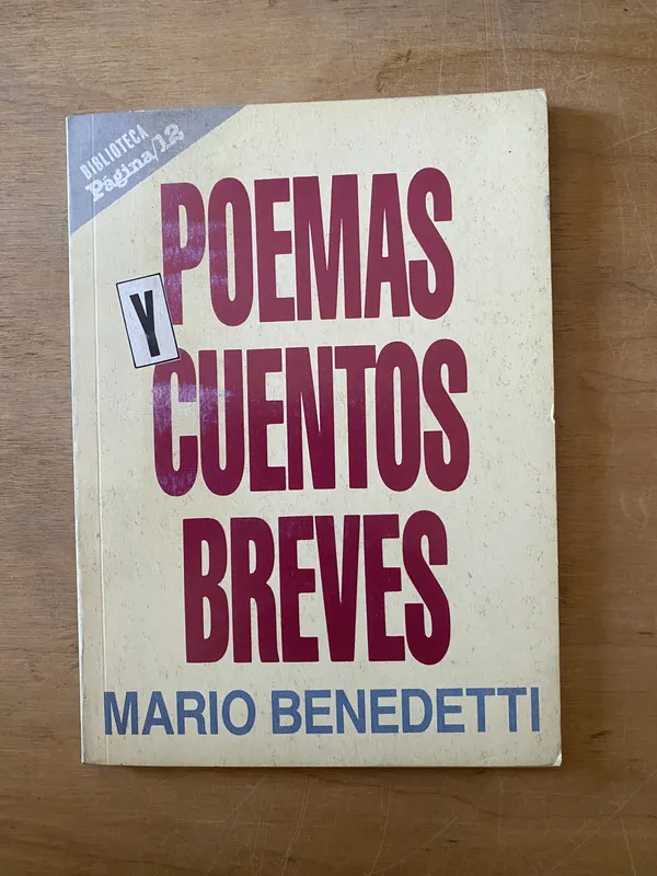 Tapa de Poemas y cuentos breves - Benedetti, Mario (2cf)