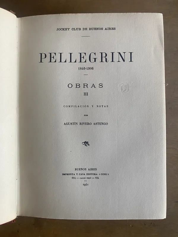 Pellegrini 1846-1906 - Rivero Astengo, Agustin (2b3)