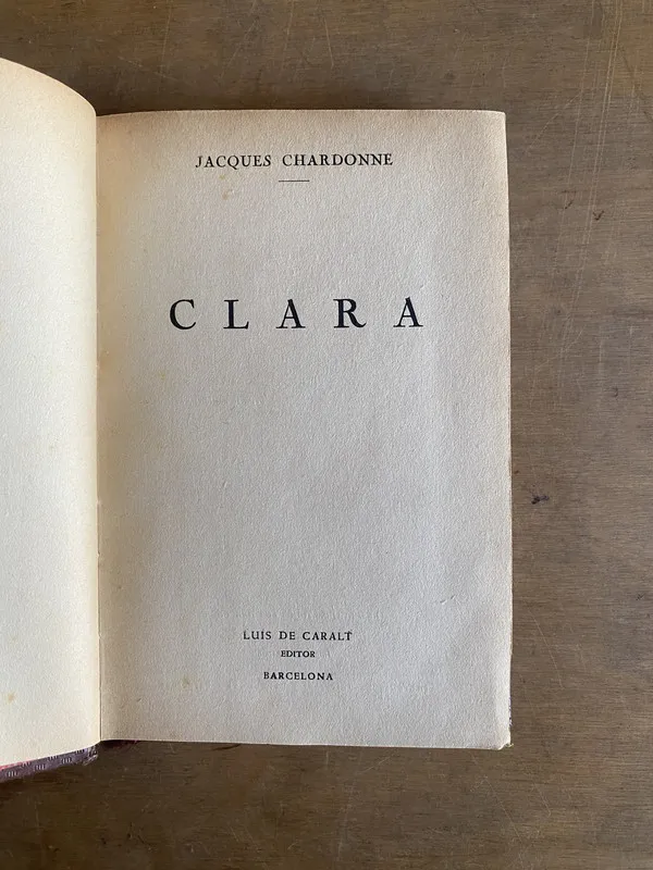 Clara - Chardonne, Jacques (3c4)
