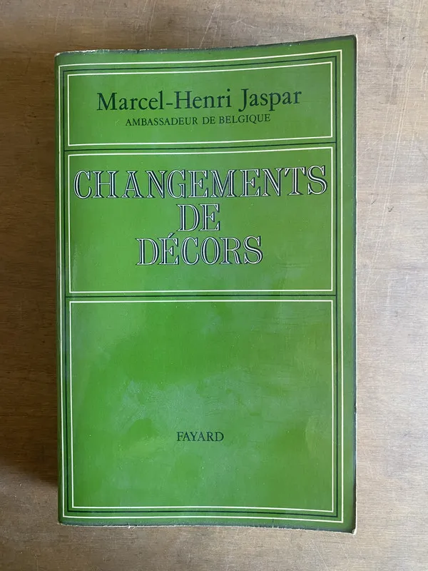Tapa de Changements de decors - Jasper, Marcel-Henri (2m6)