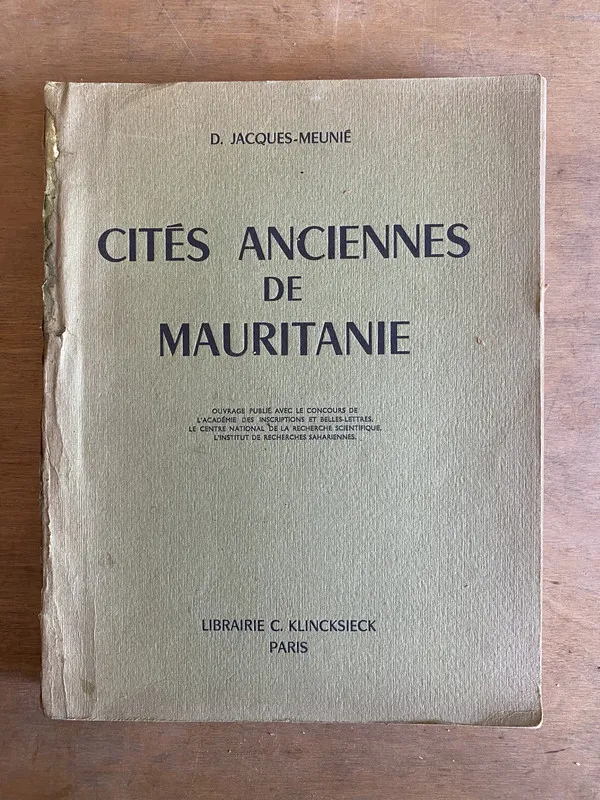 Cites anciennes de mauritanie - Jacques-Meunie, D. (2o0)