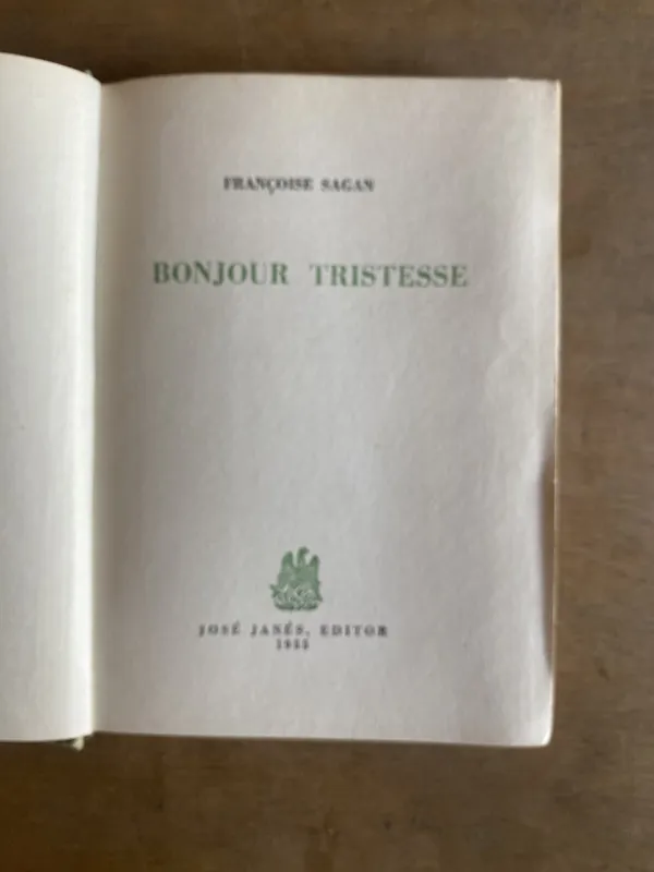 Bonjour tristesse - Sagan, Francoise (2u3)