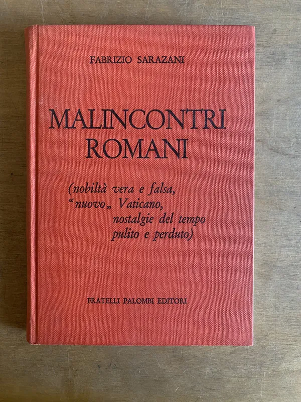 Tapa de Malincontri romani - Sarazani, Fabrizio (2m3)