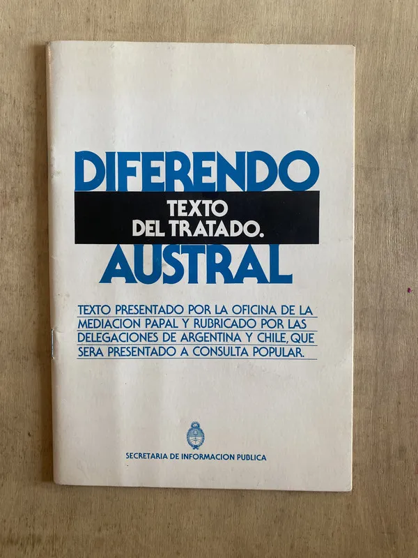 Diferendo austral: texto del tratado - (y2)