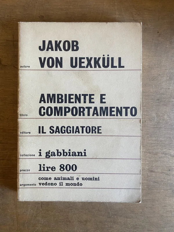 Ambiente e comportamiento - Von Uexkull Jakob (2v3)