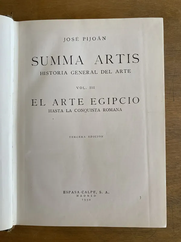 Tapa de Summa artis. Historia general del arte III - Pijoán (2a0)