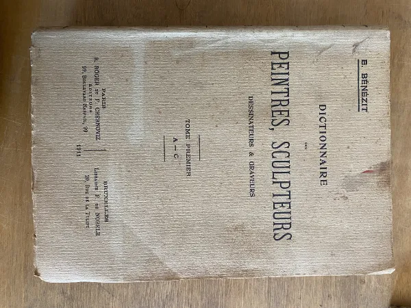 Tapa de Dictionnaire des Peintres sculpteurs - Bénézit (2a0)