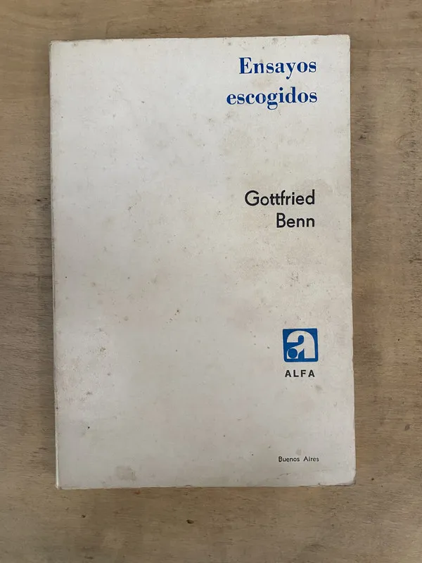 Ensayos escogidos - Benn Gottfried (b3)