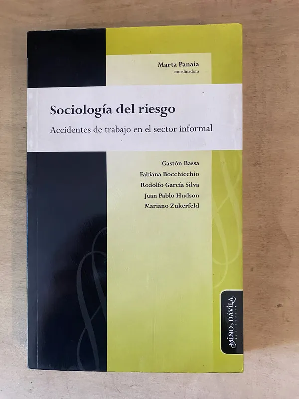 Tapa de Sociología del riesgo - Panai Marta (b7)