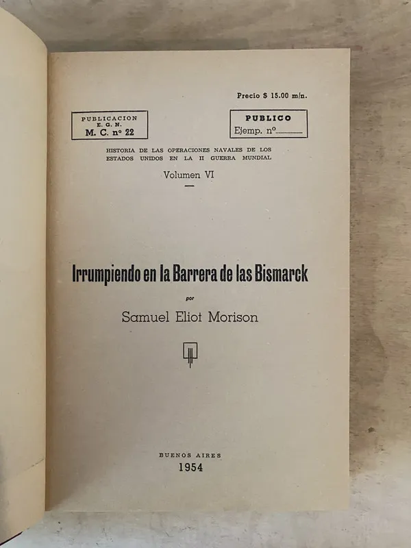 Irrumpiendo en la Barrera de las Bismarck - Morison VI (b7)