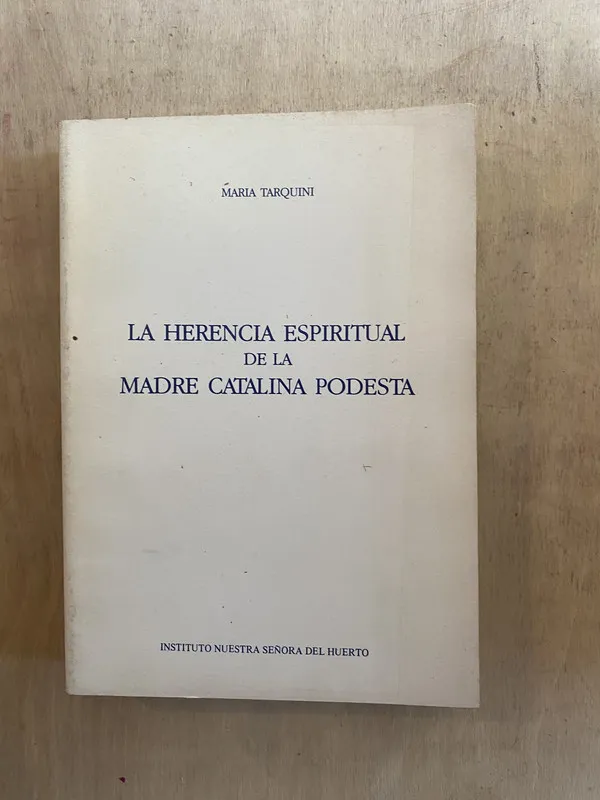 Tapa de herencia espiritual de la madre Catalina - Tarquini (a2)