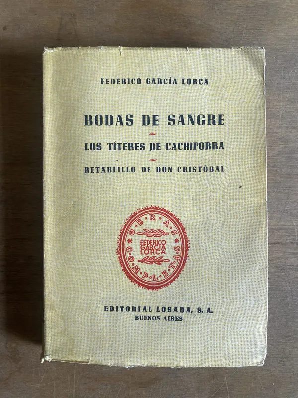 Bodas de sangre; Los títeres de - García Lorca (2b6)