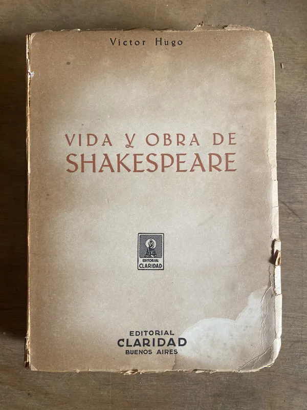 Tapa de Vida y obra de Shakespeare - Hugo Victor (2b6)