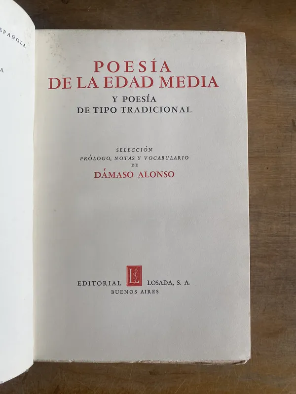 Poesía de la edad media y poesía de tipo - Alonso (2b1)
