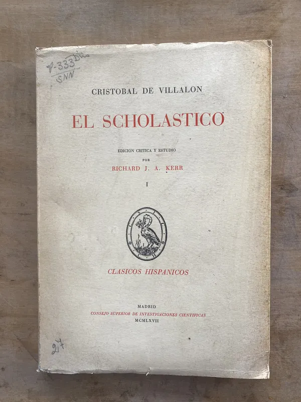 El scholastico - De Villalon Cristobal (j2)