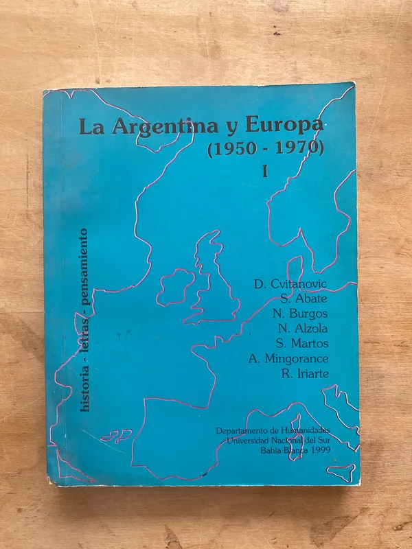Tapa de La Argentina y Europa. 1950-1970 - Cvitanovic (q1)