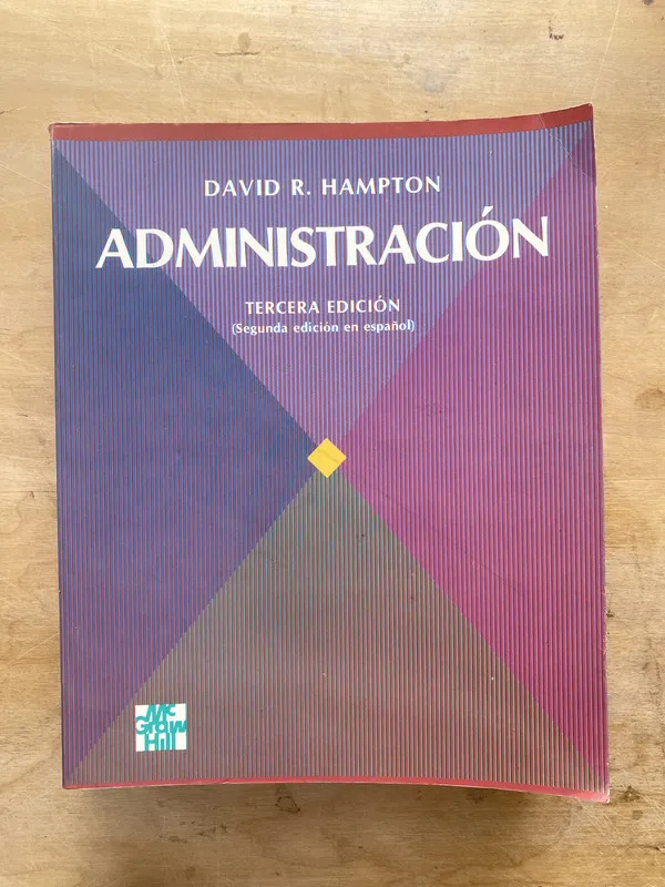 Tapa de Administracion - Hampton David R. (q1)