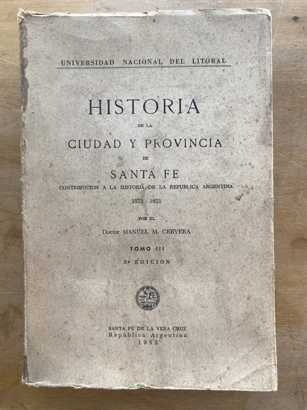 Tapa de Historia de la ciudad y provincia de - Doctor Cervera (d6)