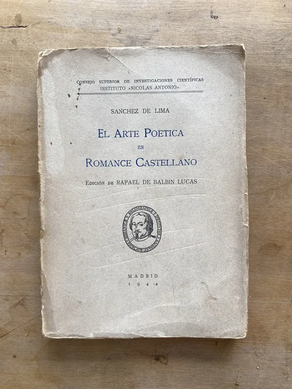 El arte poetica en romance castellano - Sanchez de Lima (d6