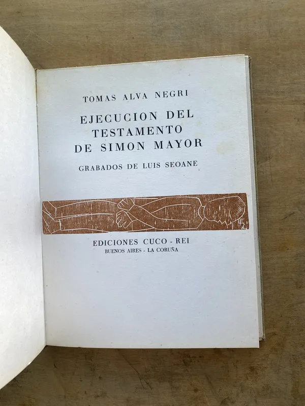 Tapa de Ejecucion del testamento de Simon Mayor - Alva Negri (nn1)