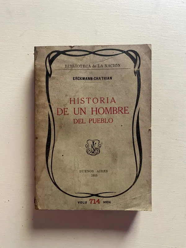 Tapa de Historia de un hombre del pueblo - Erckmann-Chatrian (4b1)